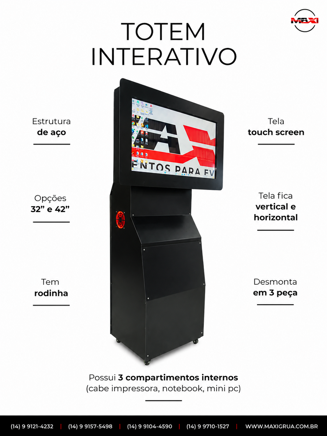 Totem Interativo - Maxi Grua