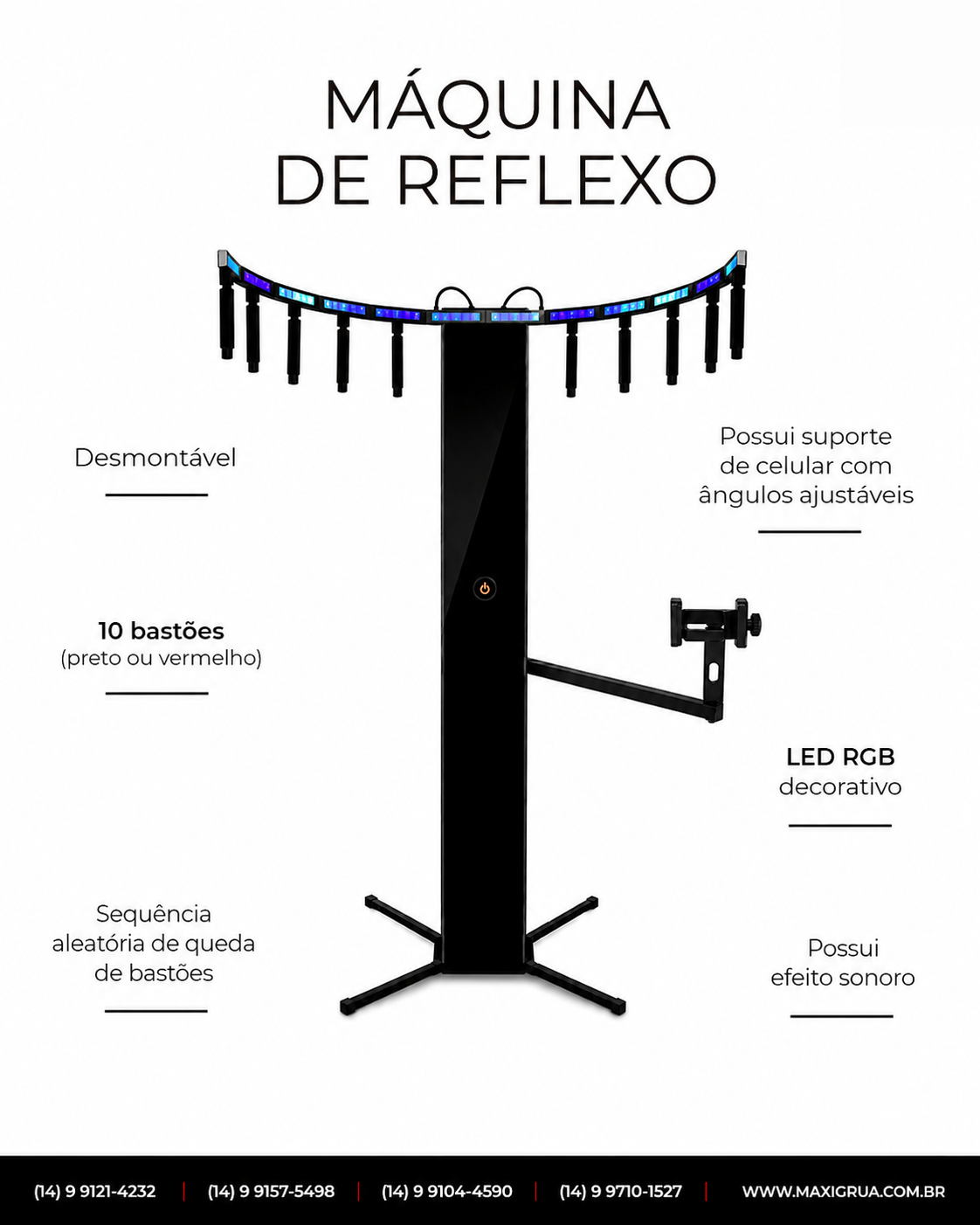 Máquina de Reflexo - Maxi Grua